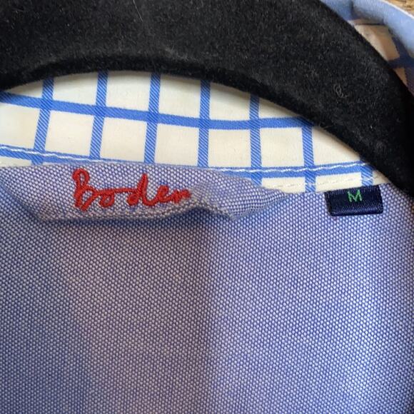 Men’s Boden 100% cotton mixed stripe button down dress shirt medium - Picture 3 of 5